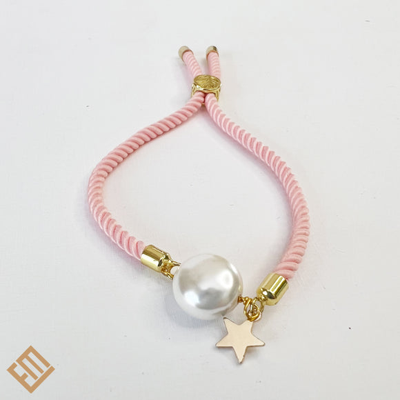 Pearl & Pendant Color Bracelet