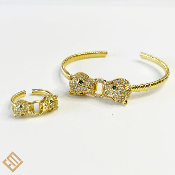 Retailer of Gold 916 jaguar bracelet for man | Jewelxy - 204553