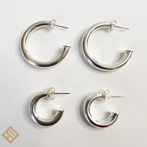 Silver Hoop Earrings