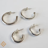 Silver Hoop Earrings
