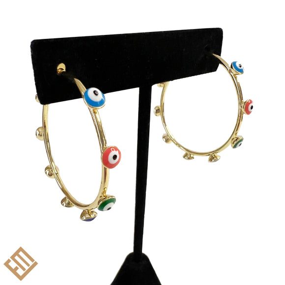 Evil Eyes Color Hoops