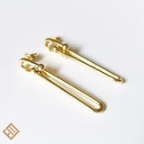 Double Long Link Earring