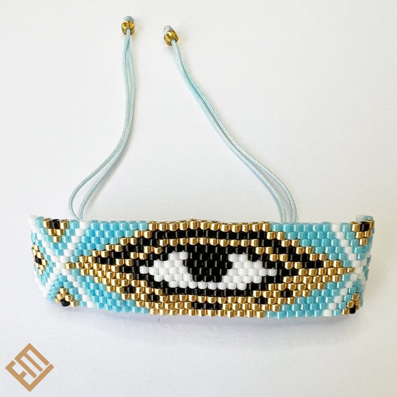 Miyuki Lucky Blue Eye Bracelet