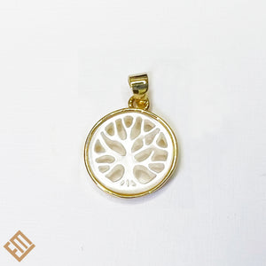 Tree of Life Gold with Nacar Pendant