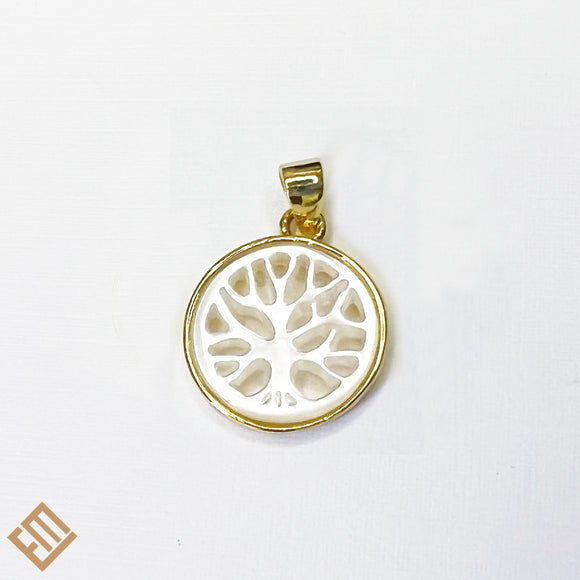 Tree of Life Gold with Nacar Pendant