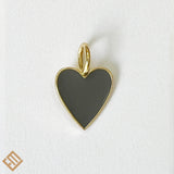 Small Heart Enamel Pendants
