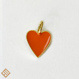 Small Heart Enamel Pendants