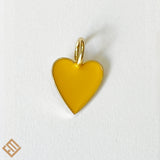 Small Heart Enamel Pendants