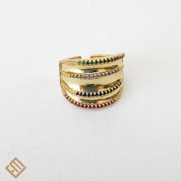 Multicolor Crystal Ring