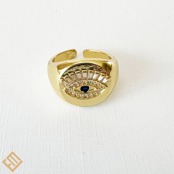 Evil Eye Stone Ring