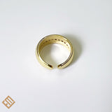 Multicolor Line Crystal Ring