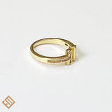 T Cubic Zirconia Ring