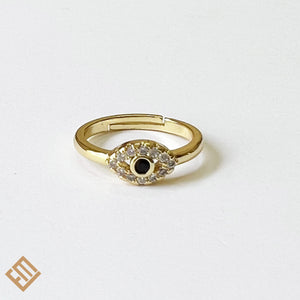 Evil Eye Zirconia Ring