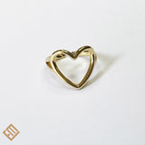 Gold  Heart Rings