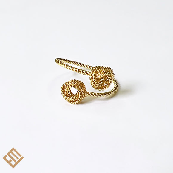 Golden Weaved Ring